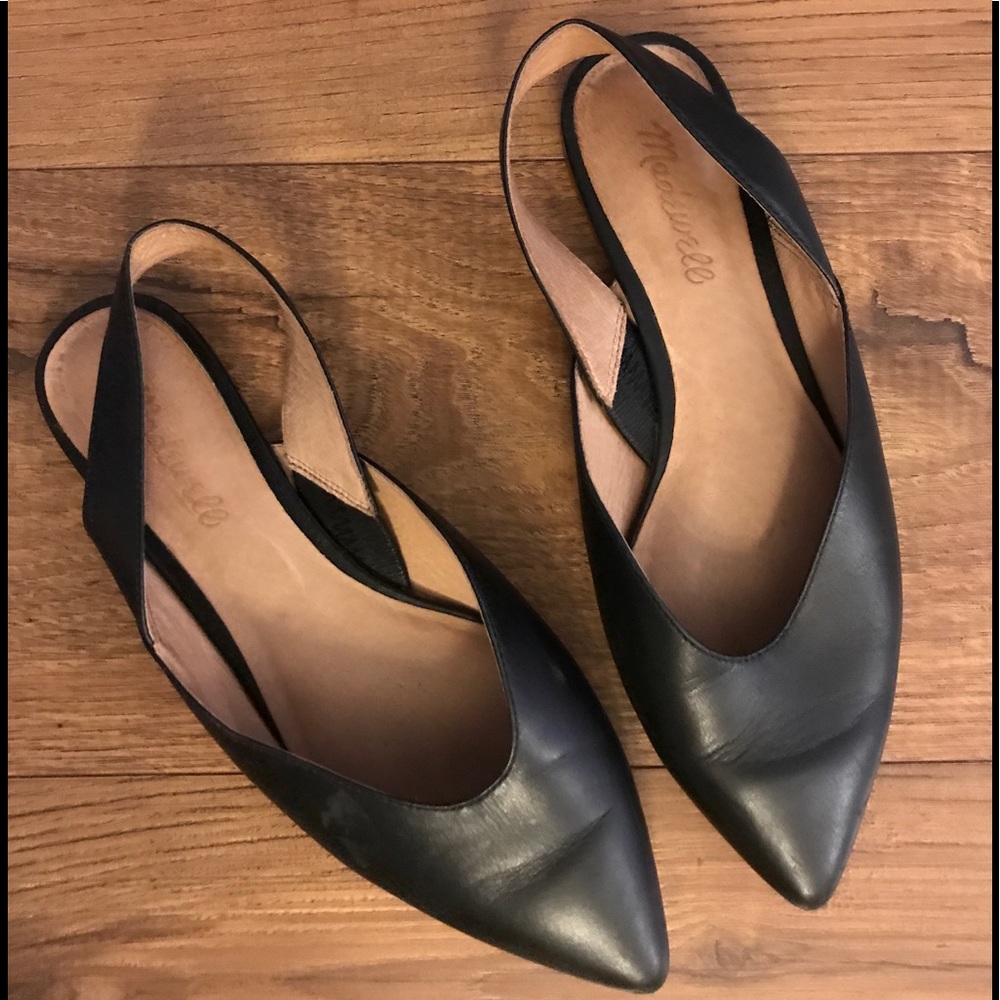 Madewell Black Strappy Flats